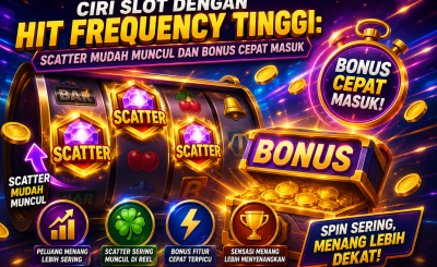 Ciri Slot dengan Hit Frequency Tinggi: Scatter Mudah Muncul dan Bonus Cepat Masuk