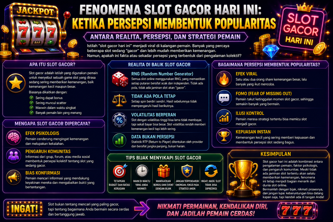 Fenomena Slot Gacor Hari Ini: Ketika Persepsi Membentuk Popularitas
